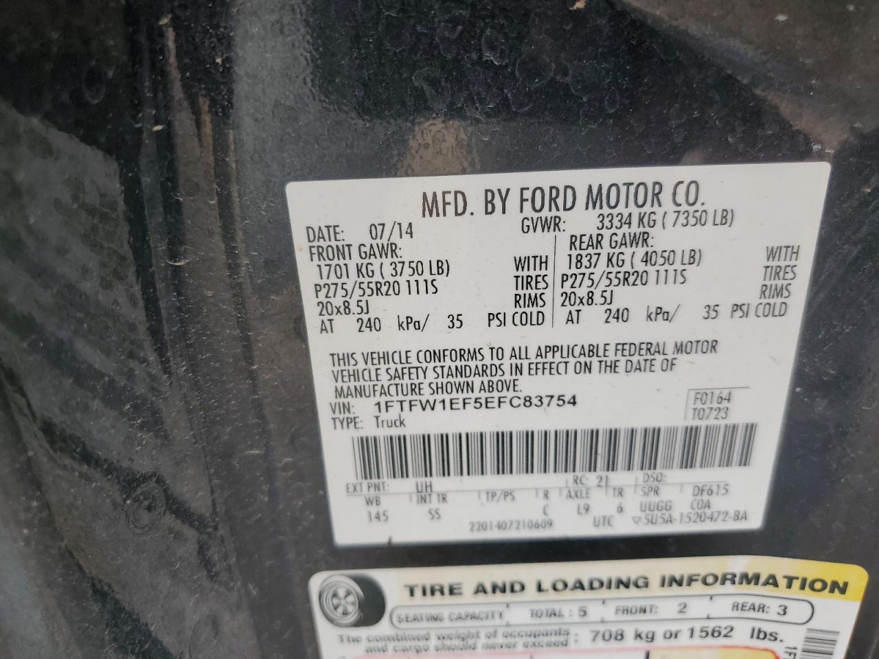 2014 FORD F-150