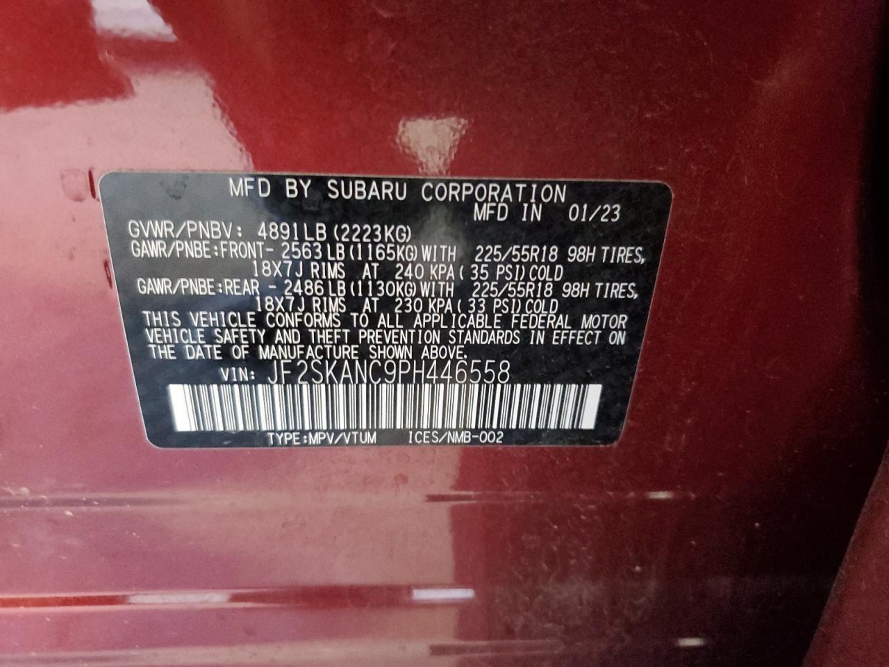 2023 SUBARU FORESTER