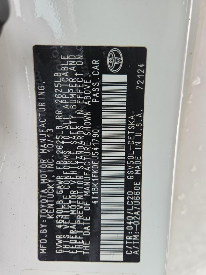 2014 TOYOTA CAMRY