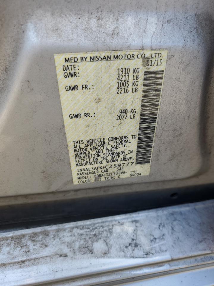 2015 NISSAN ALTIMA