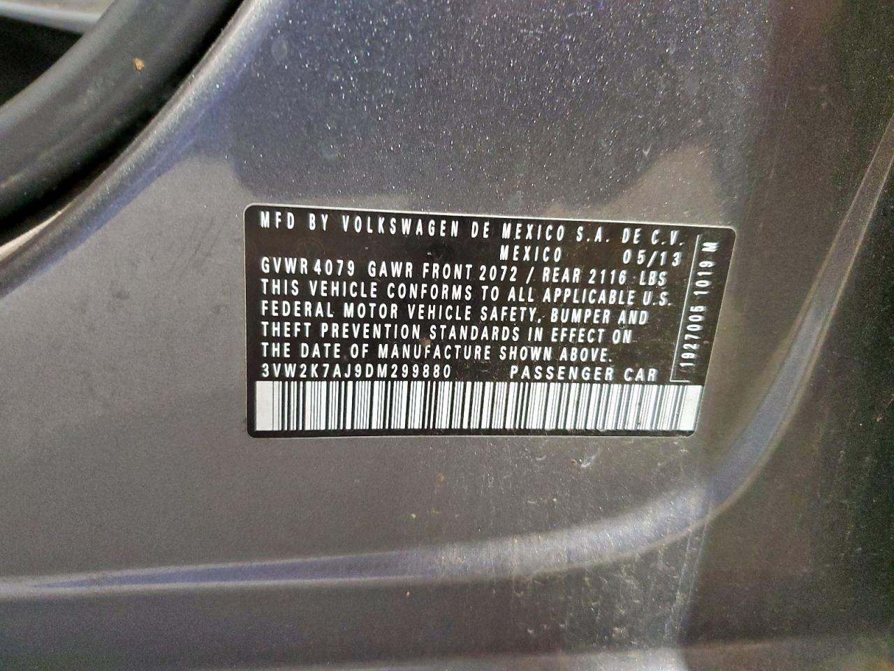 2013 VOLKSWAGEN JETTA