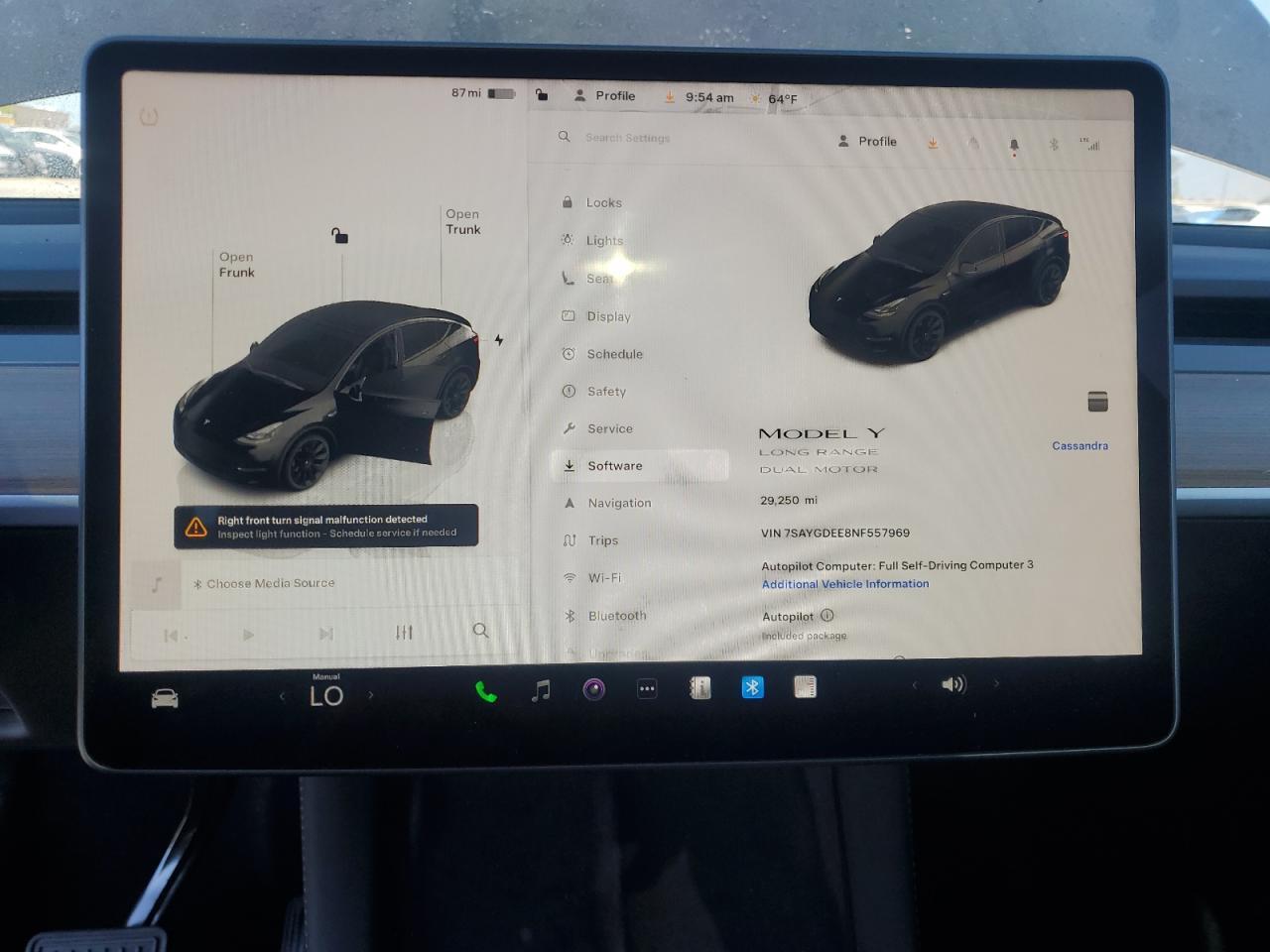 2022 TESLA MODEL Y