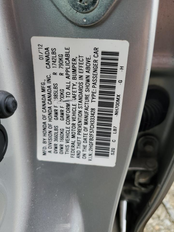 2012 HONDA CIVIC