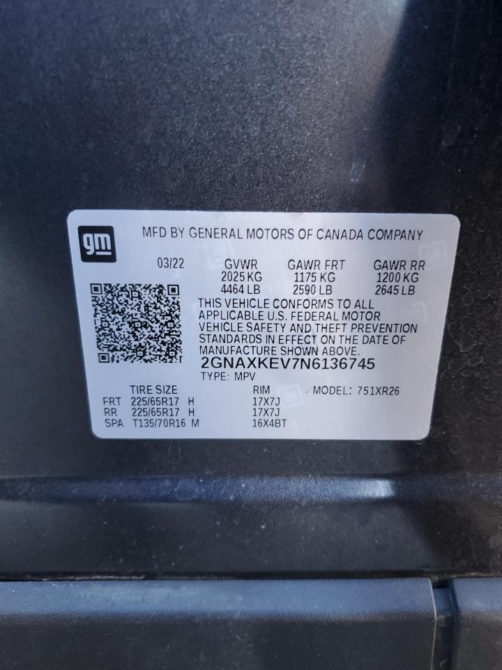 2022 CHEVROLET EQUINOX