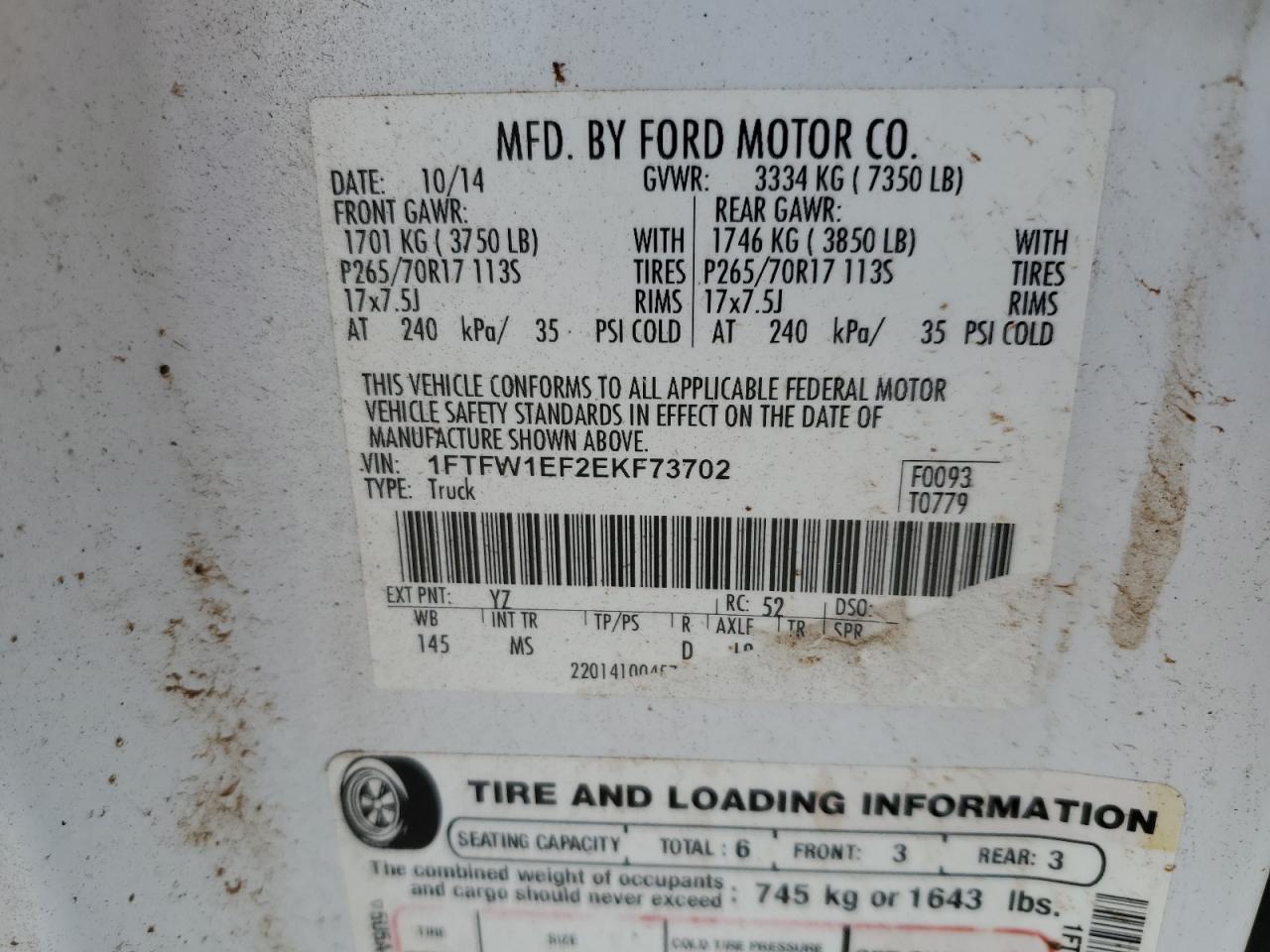 2014 FORD F-150