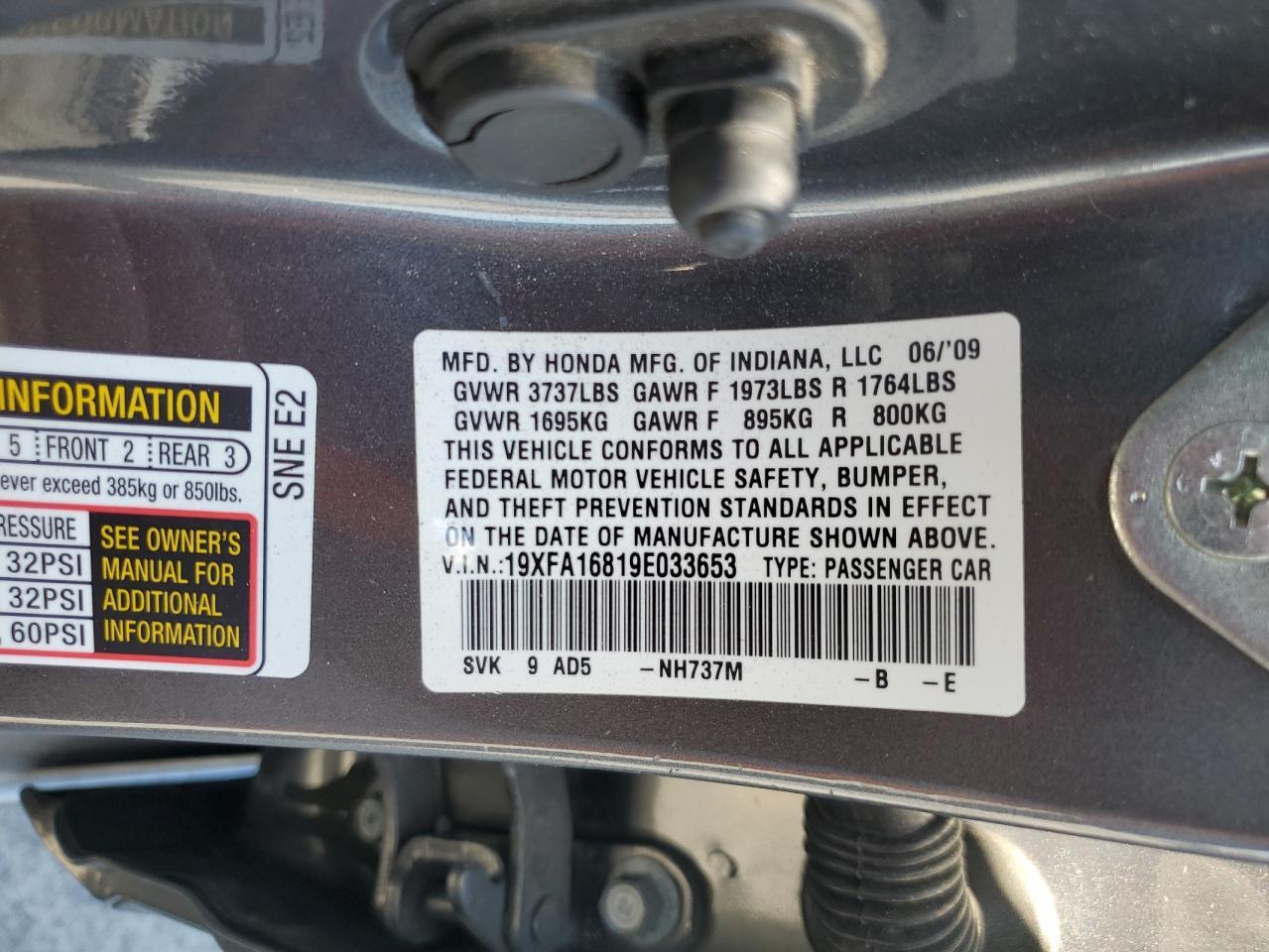 2009 HONDA CIVIC