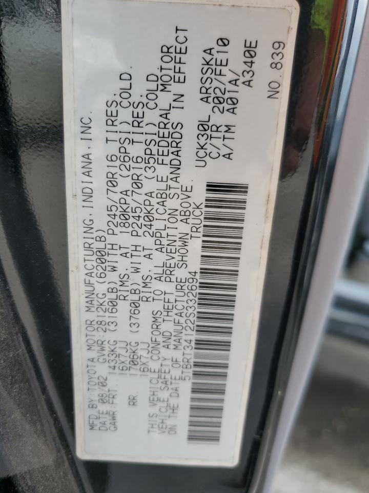2002 TOYOTA TUNDRA