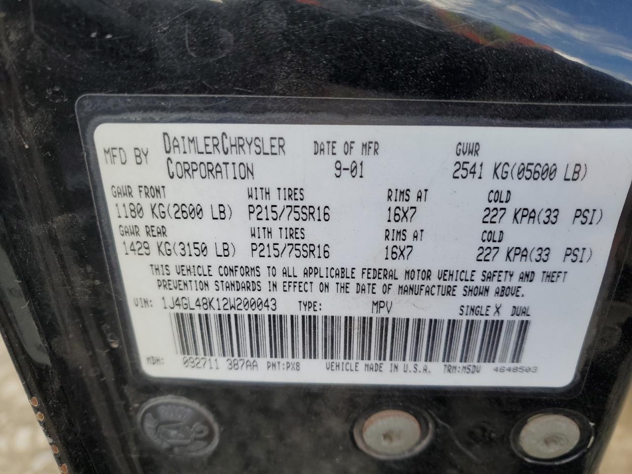 2002 JEEP Liberty