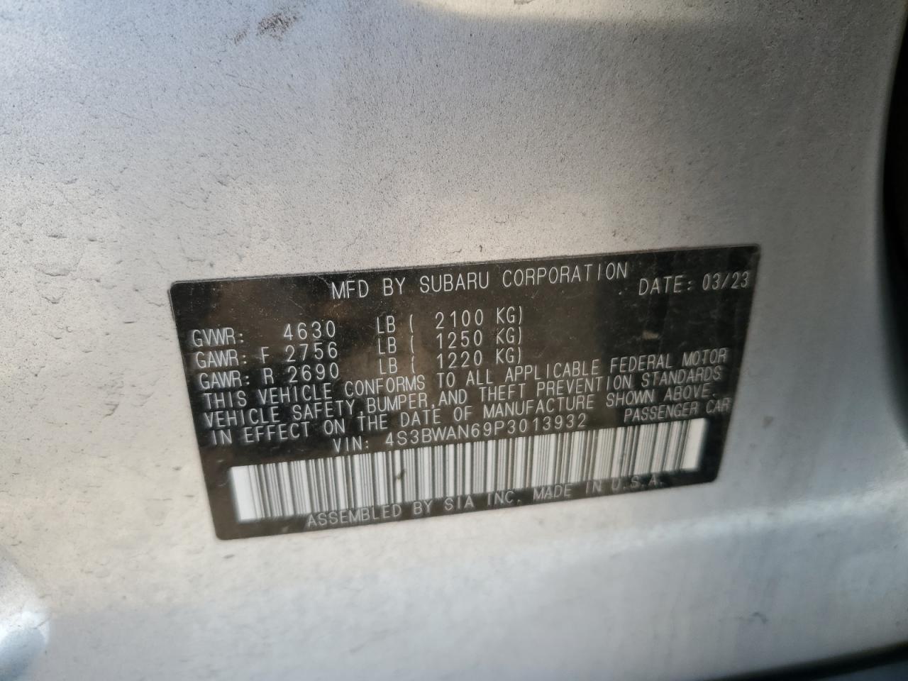2023 SUBARU Legacy