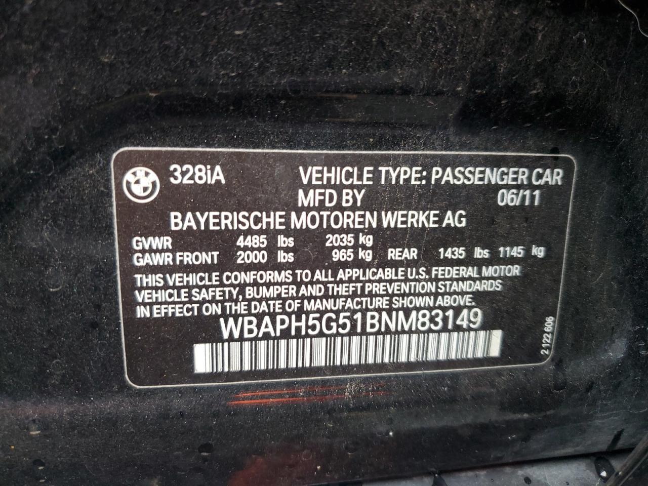 2011 BMW 3 SERIES