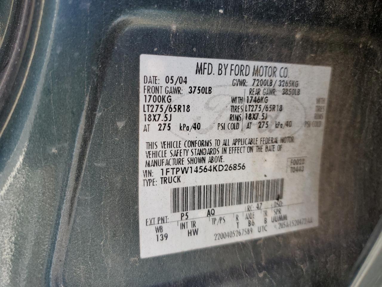 2004 FORD F-150