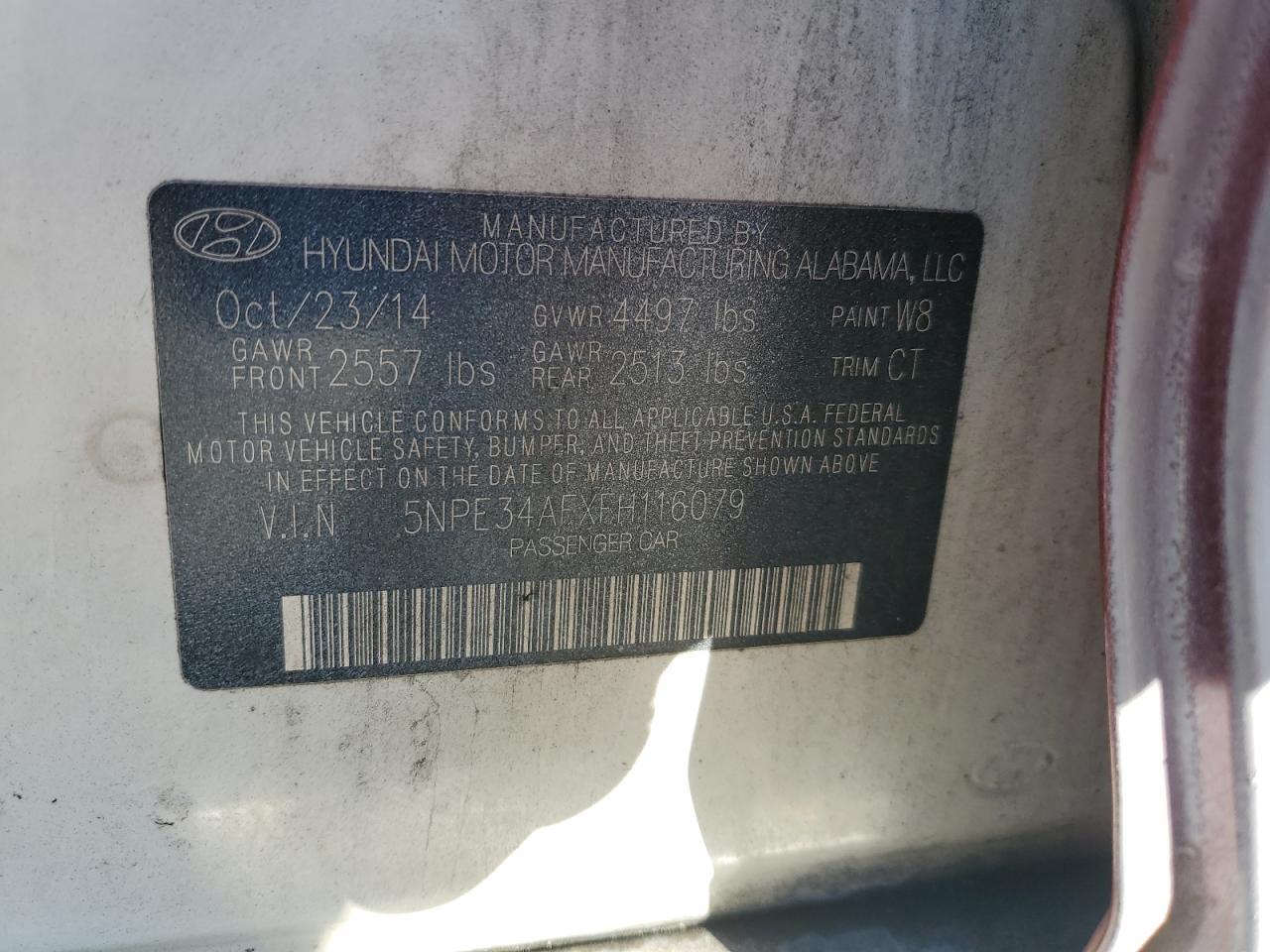 2015 HYUNDAI SONATA