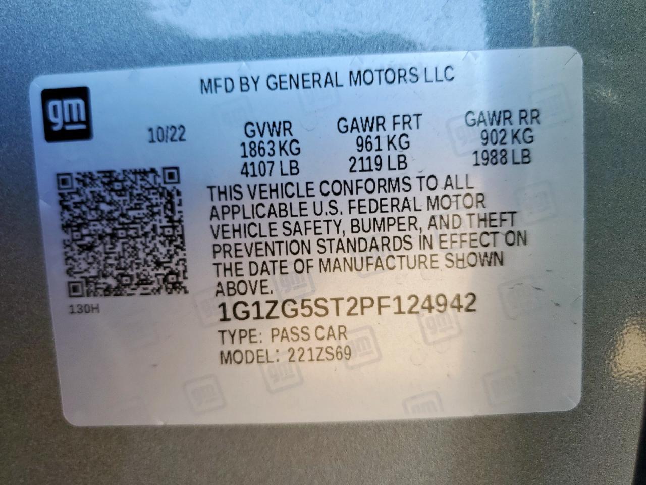 2023 CHEVROLET MALIBU
