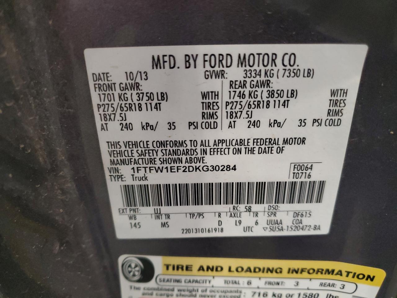 2013 FORD F-150