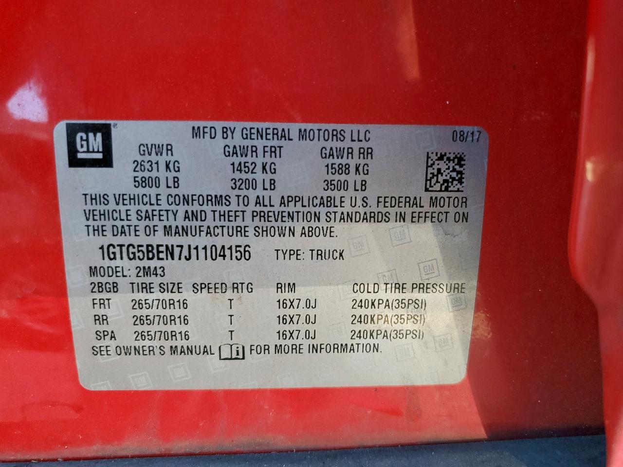 2018 GMC CANYON