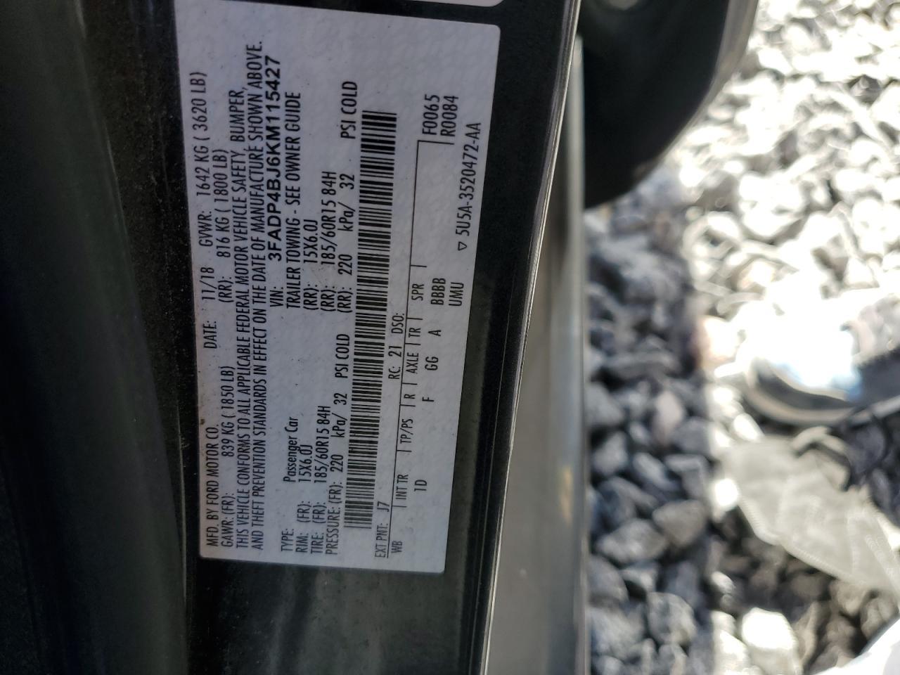 2019 FORD Fiesta