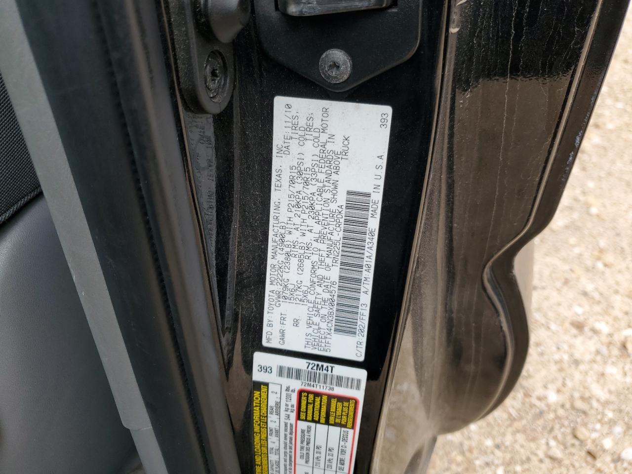 2011 TOYOTA TACOMA