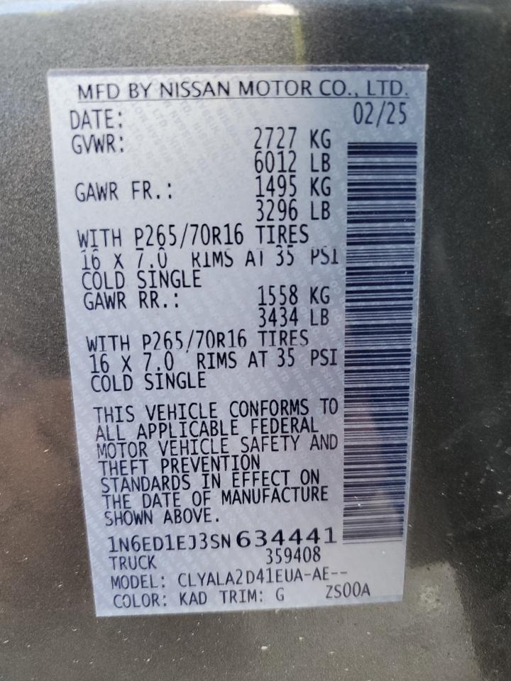 2025 NISSAN Frontier