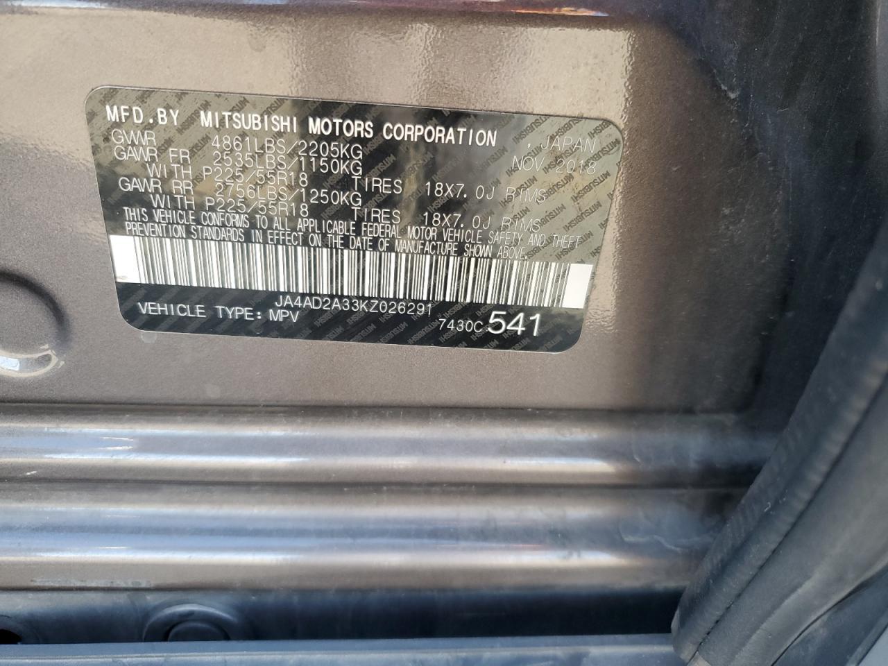 2019 MITSUBISHI outlander