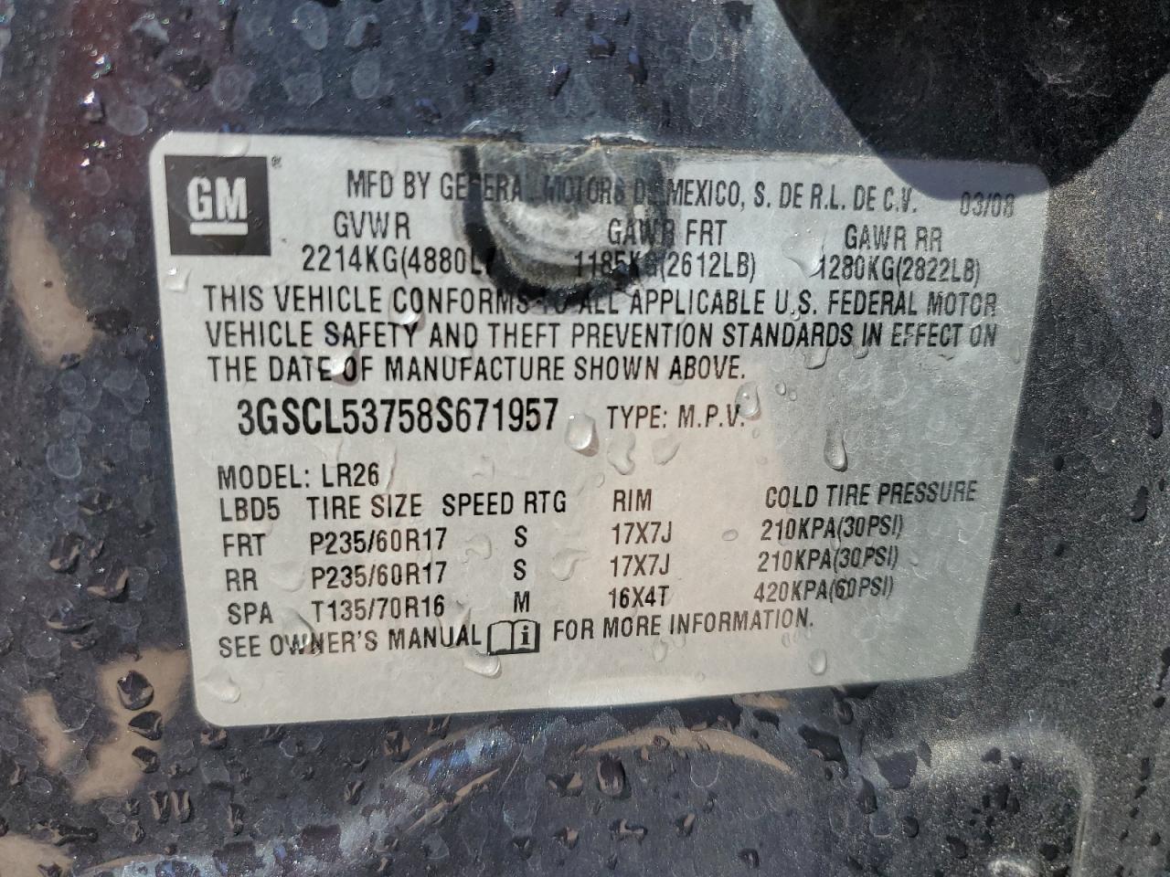 2008 SATURN Vue