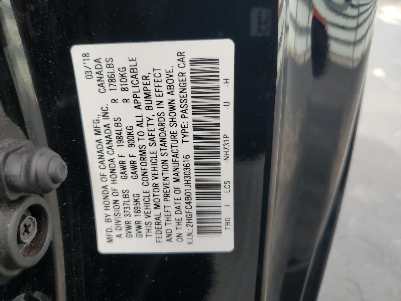 2018 HONDA CIVIC