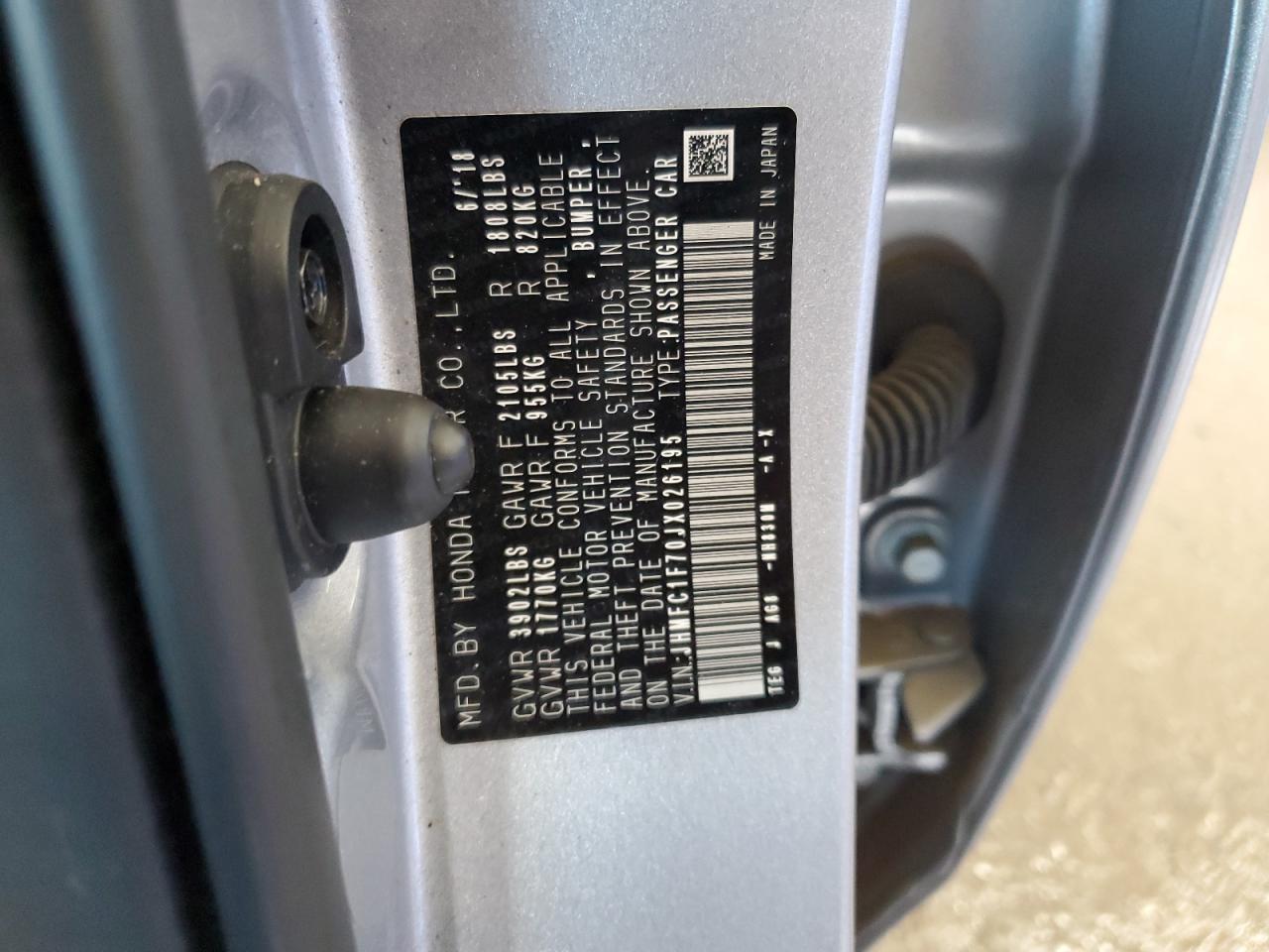 2018 HONDA CIVIC