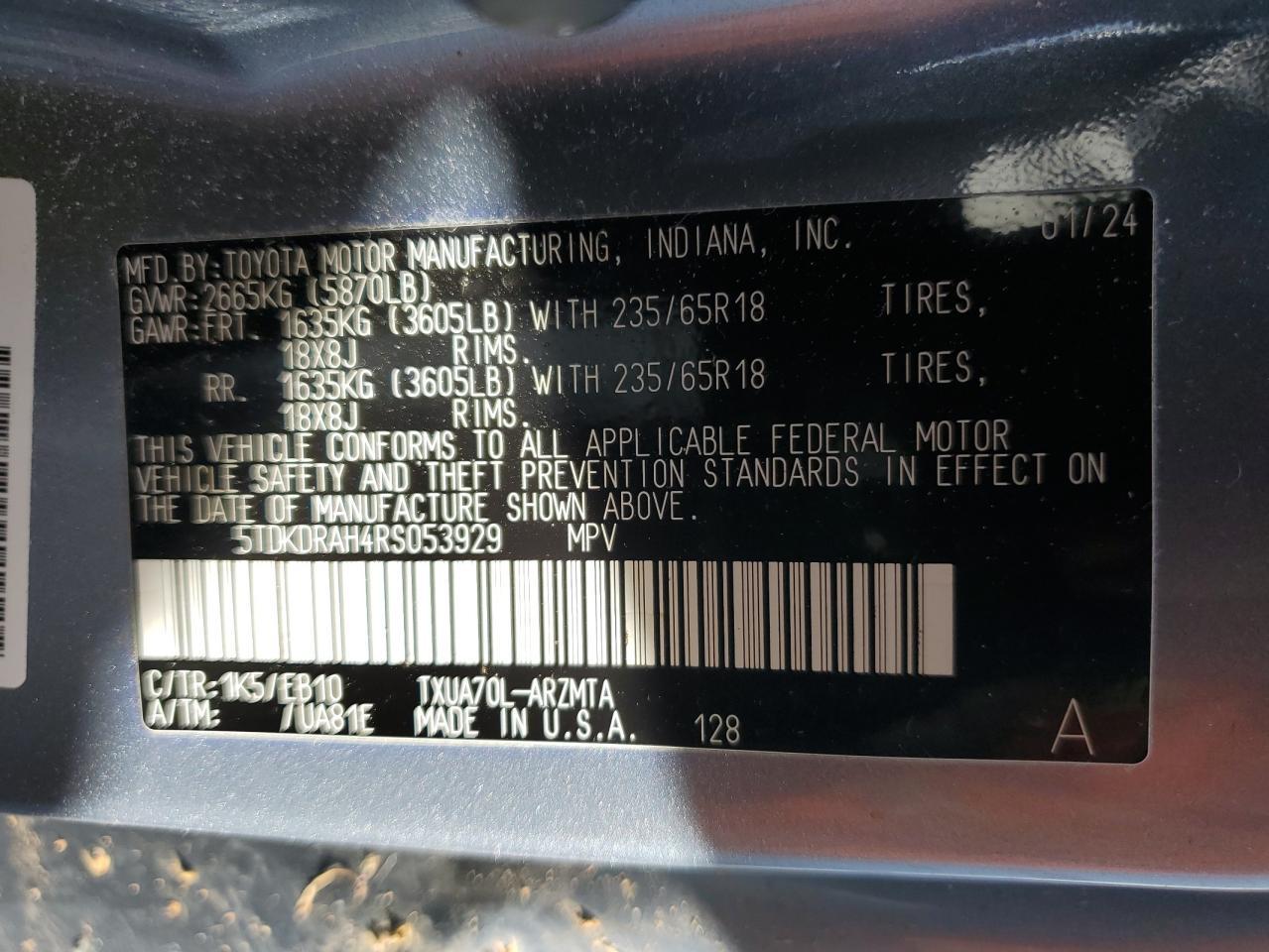 2024 TOYOTA HIGHLANDER