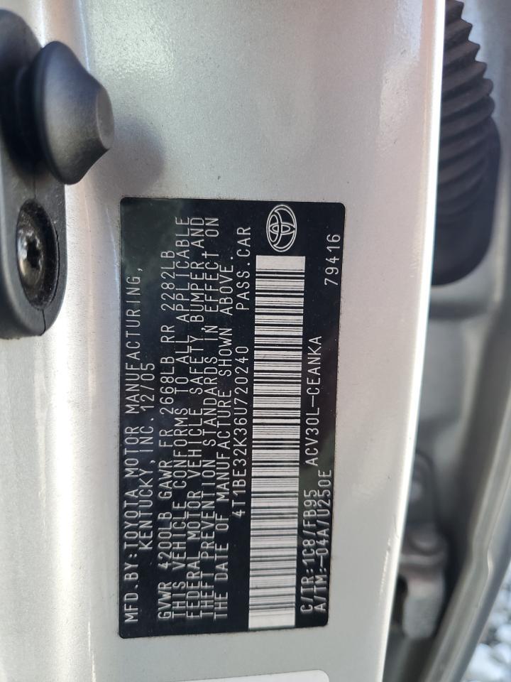 2006 TOYOTA CAMRY