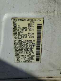 2007 NISSAN Frontier
