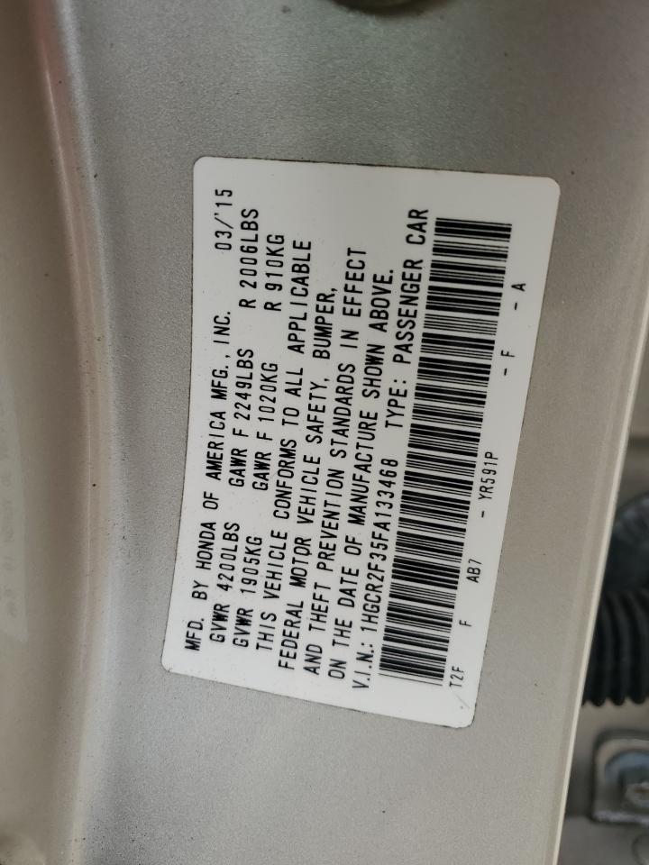 2015 HONDA ACCORD
