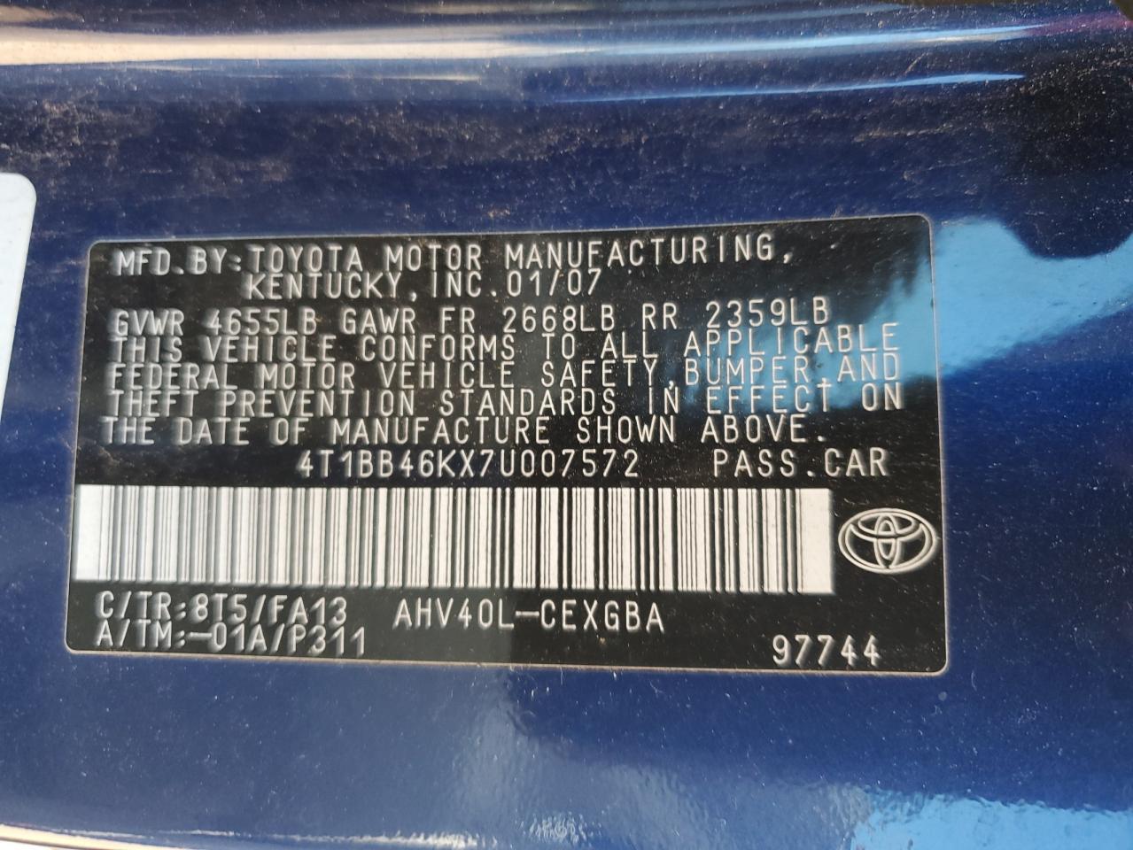 2007 TOYOTA CAMRY