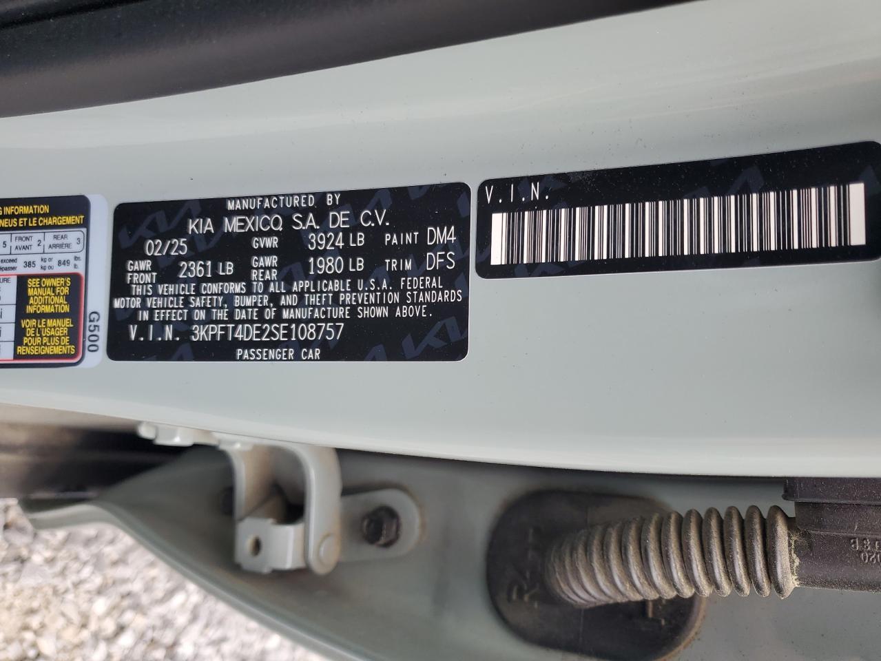 2025 KIA K4