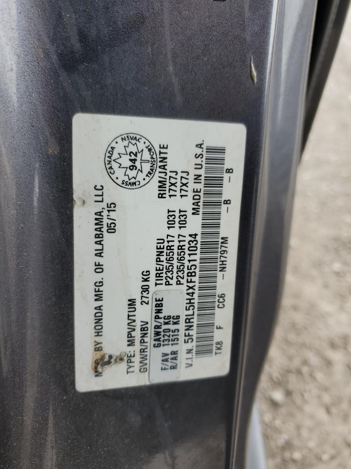 2015 HONDA ODYSSEY