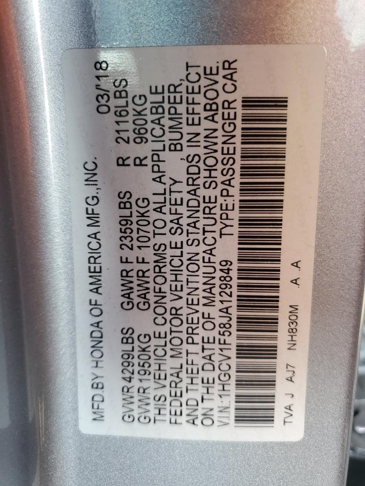 2018 HONDA ACCORD