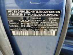 2005 CHRYSLER Crossfire