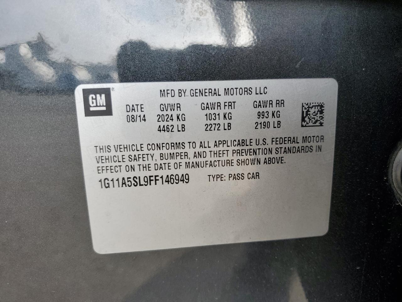 2015 CHEVROLET MALIBU
