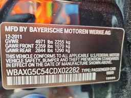 2012 BMW 5 series