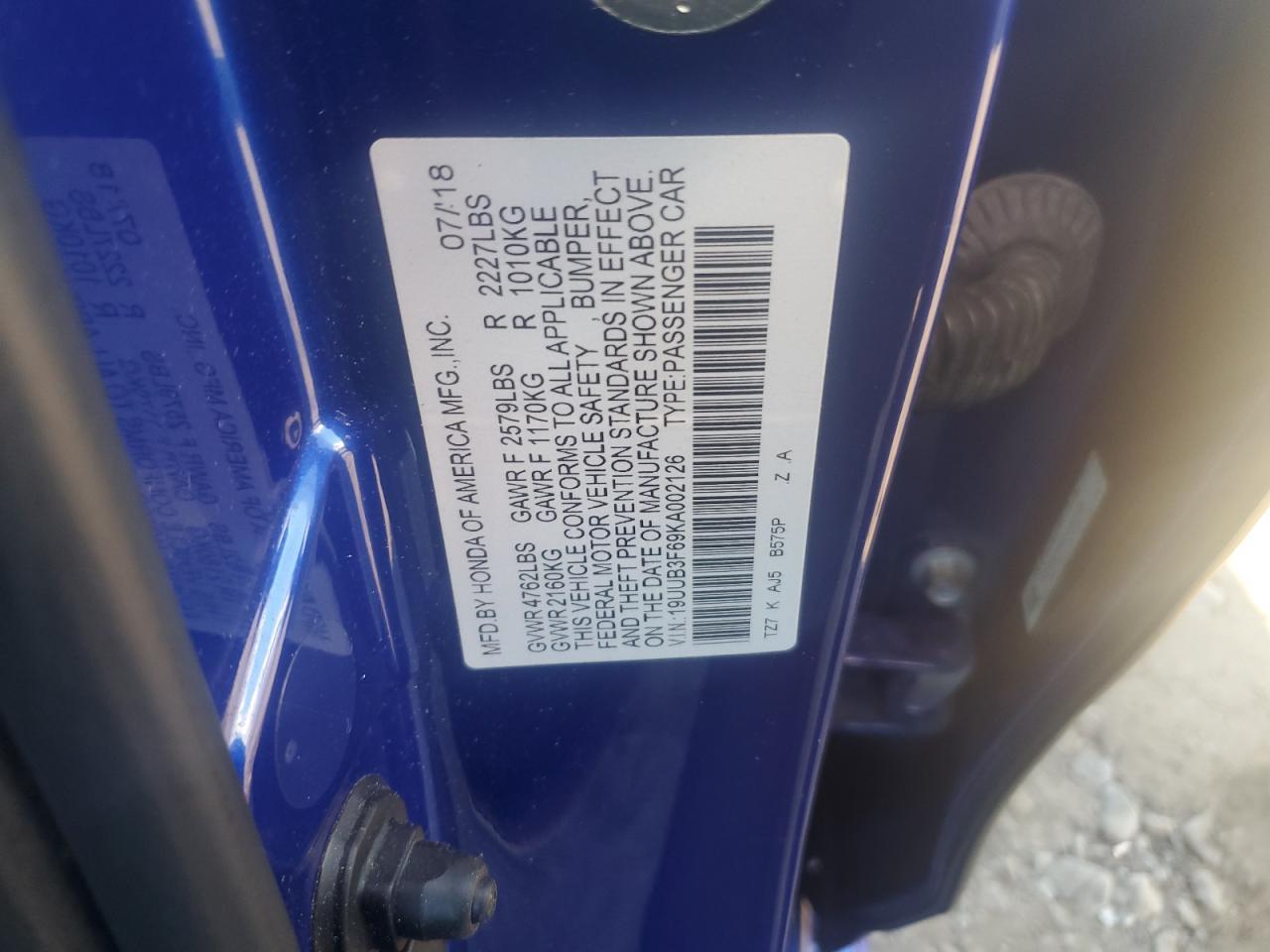 2019 ACURA TLX