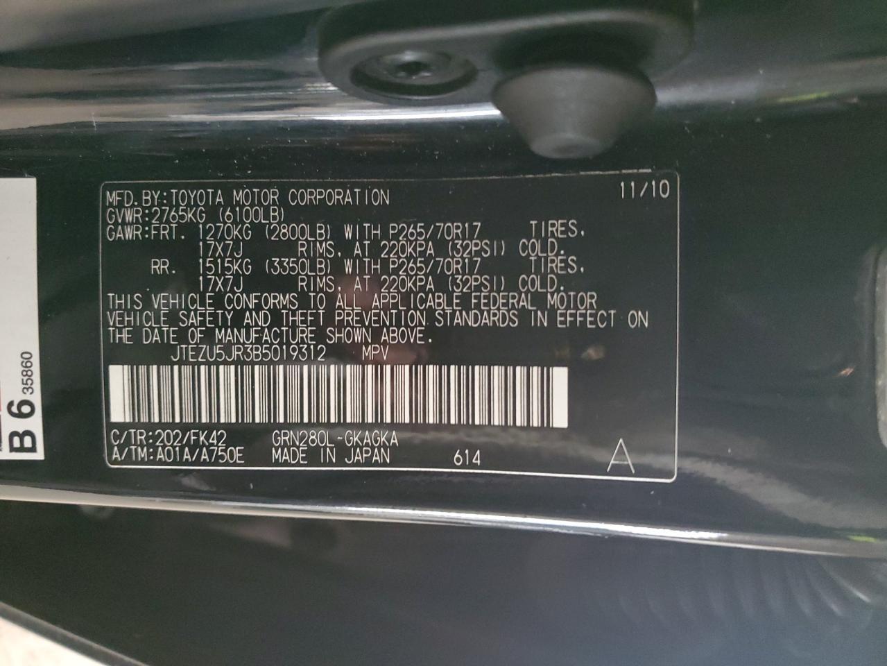 2011 TOYOTA 4Runner