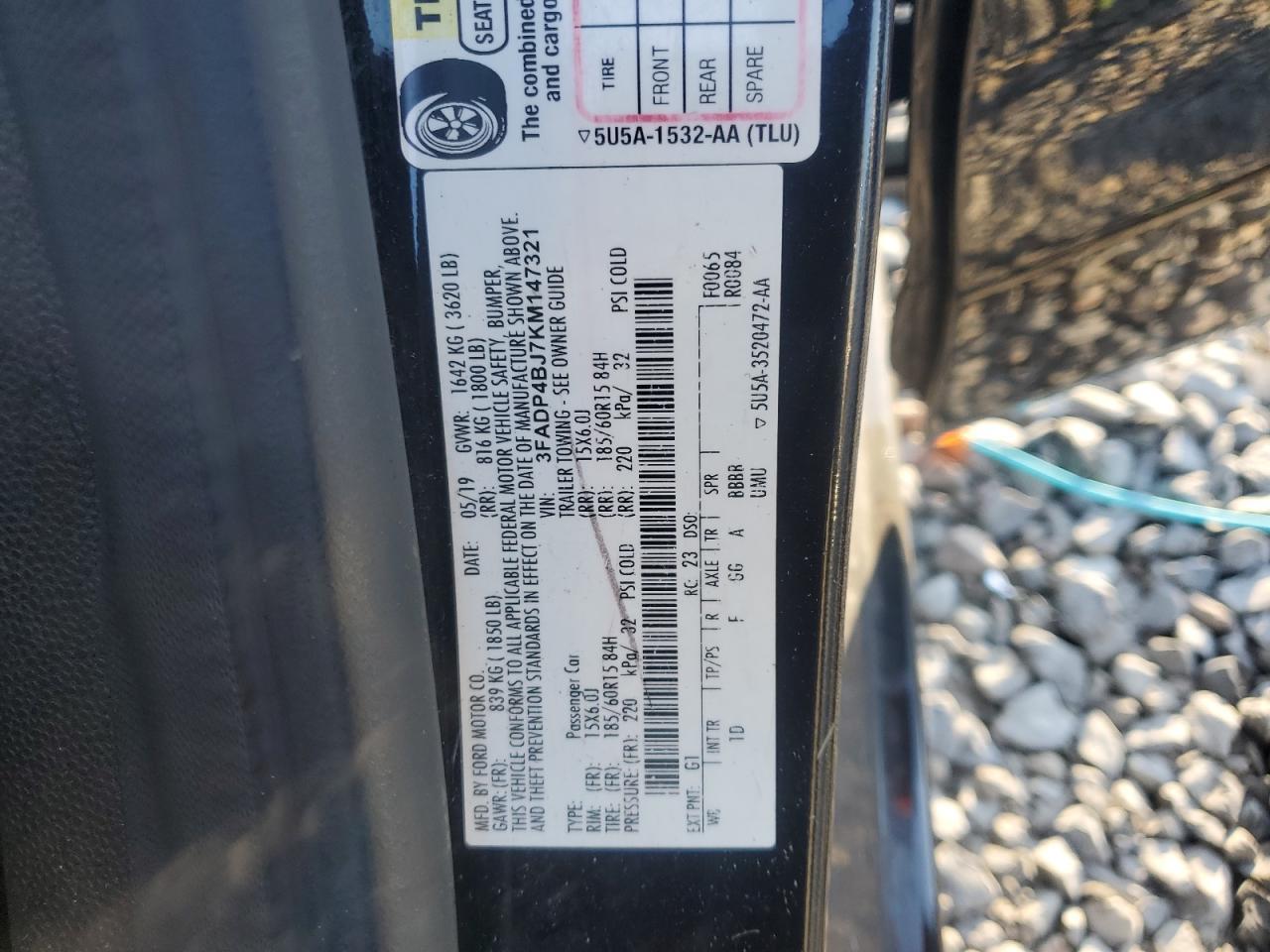 2019 FORD Fiesta