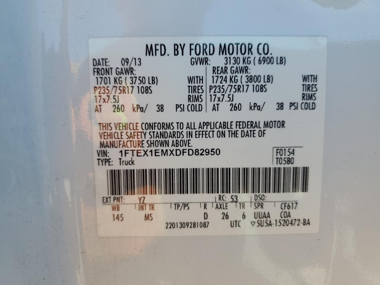 2013 FORD F-150