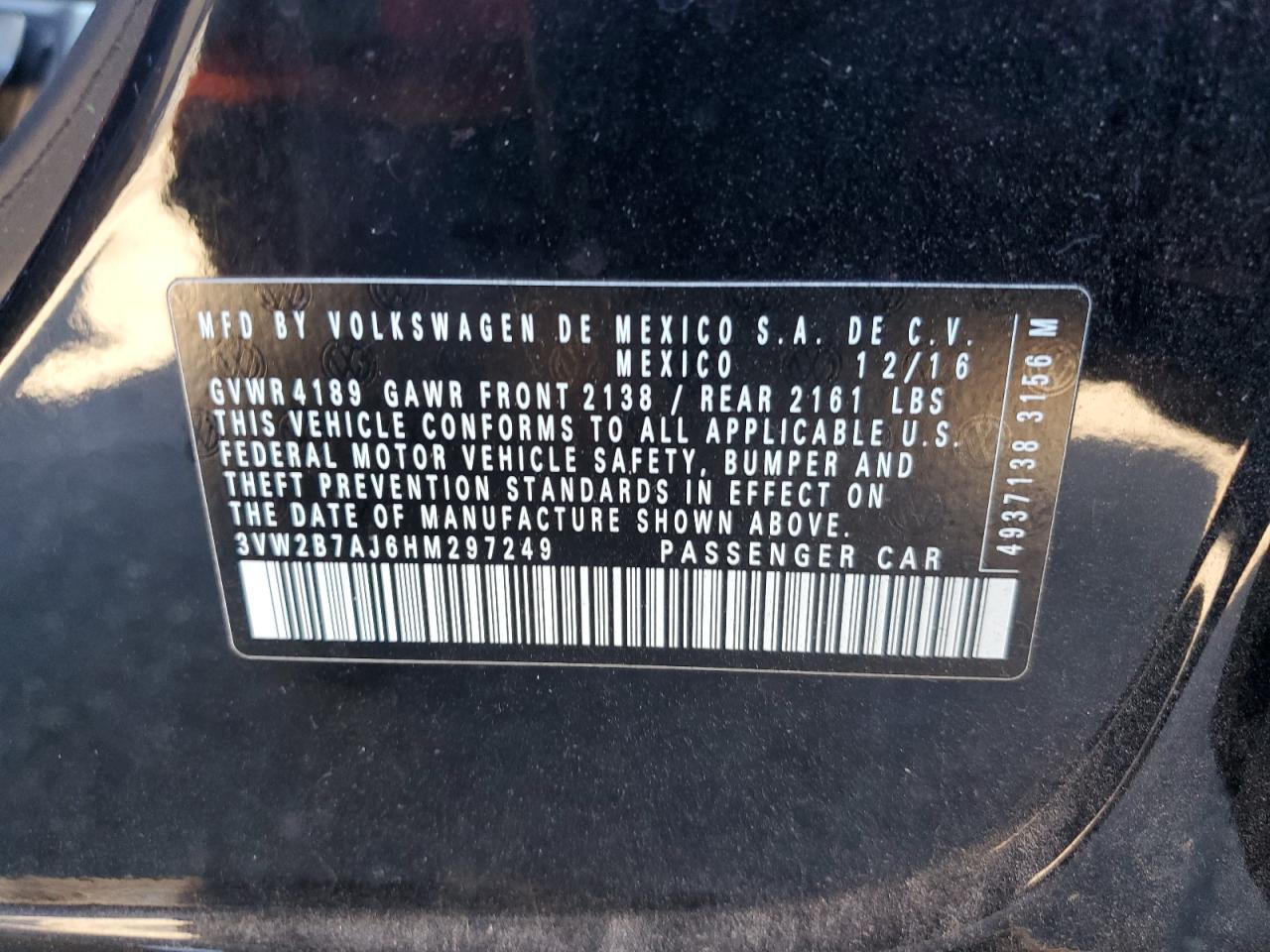 2017 VOLKSWAGEN JETTA