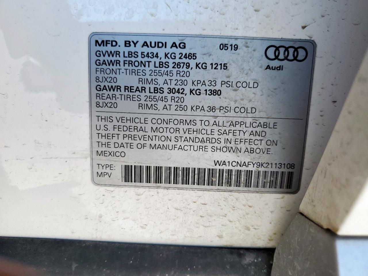 2019 AUDI Q5