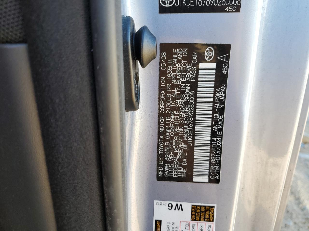 2009 TOYOTA SCION