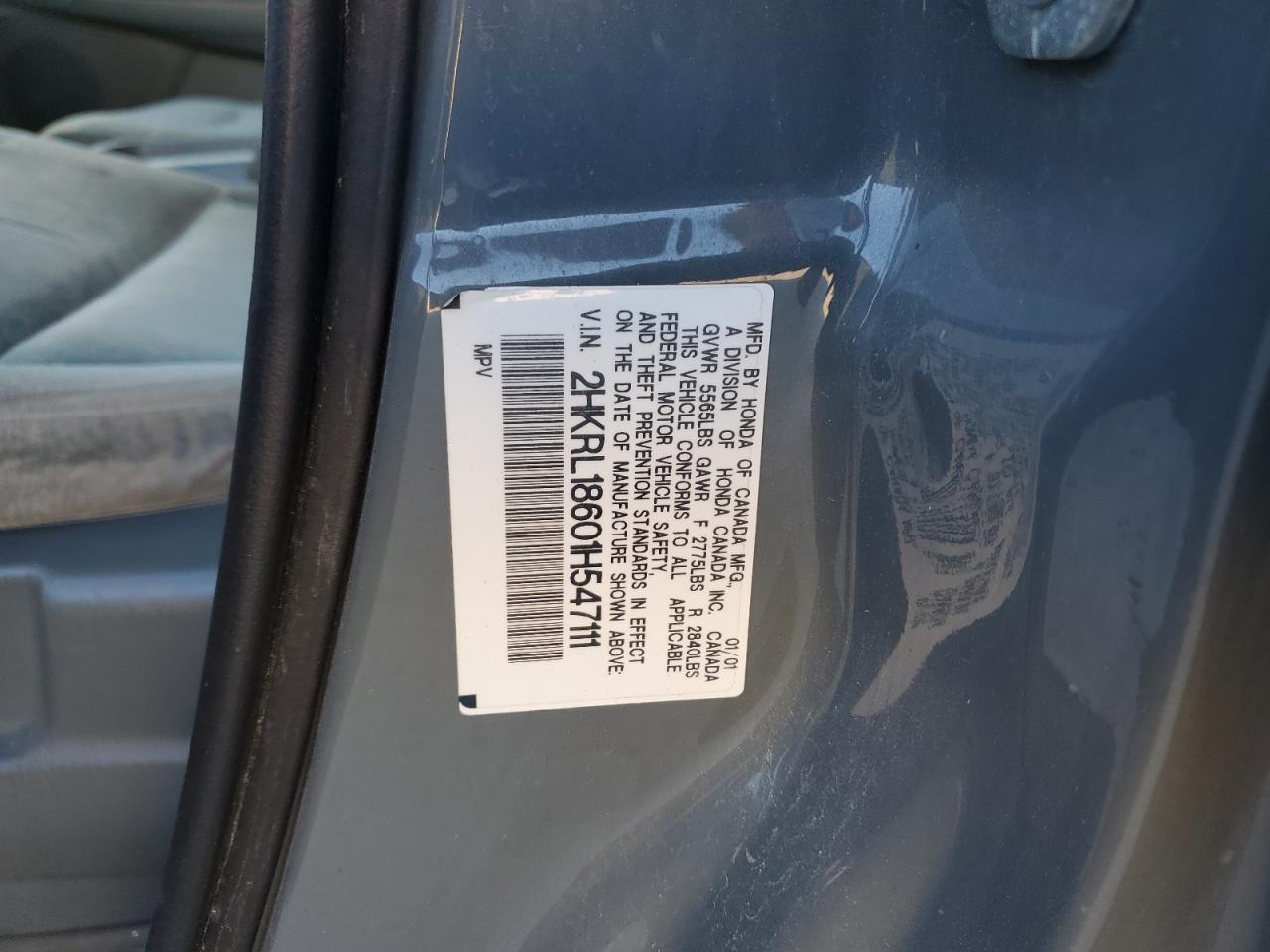 2001 HONDA ODYSSEY