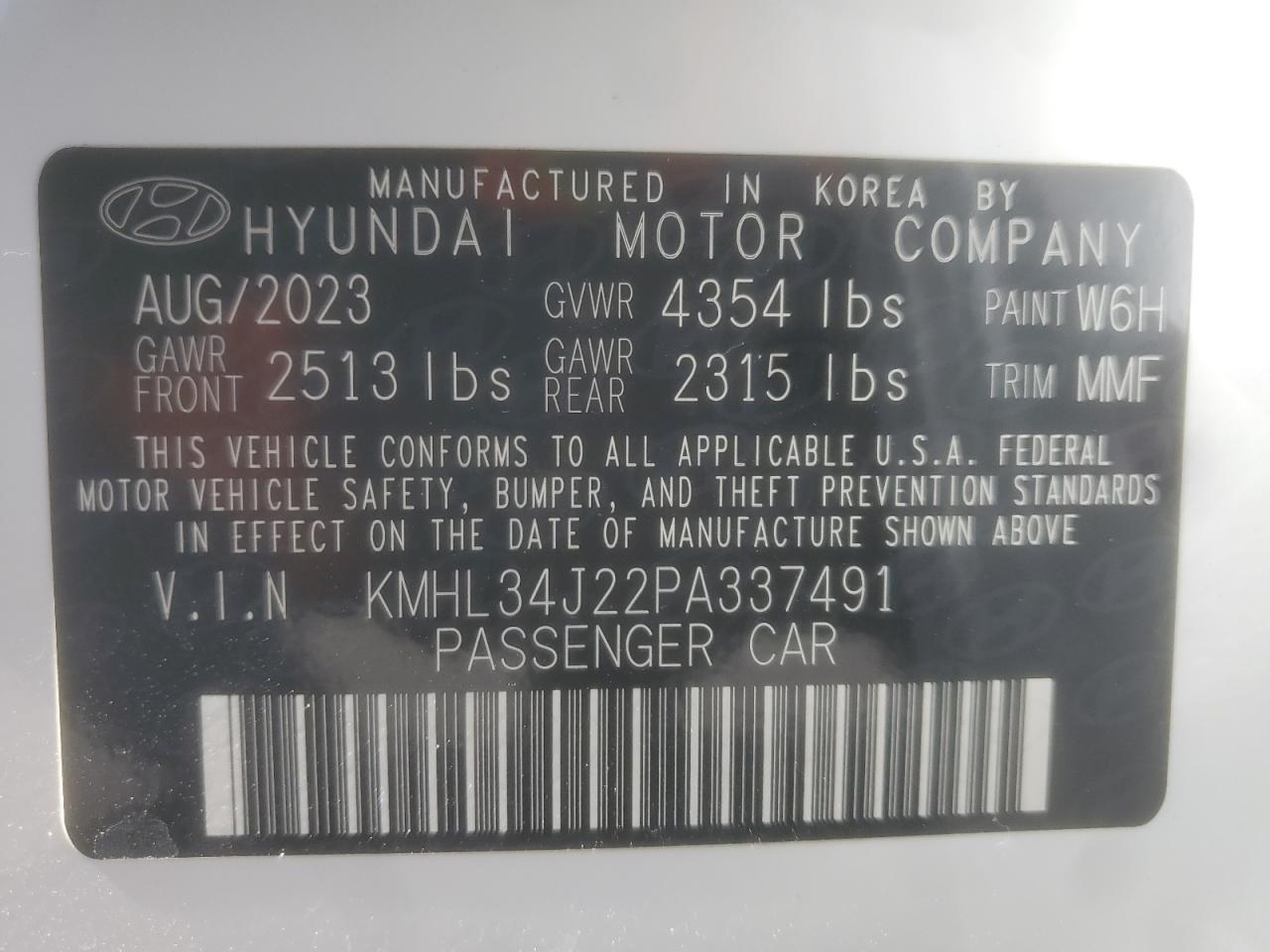 2023 HYUNDAI SONATA