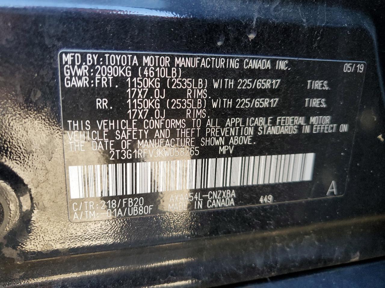 2019 TOYOTA RAV4