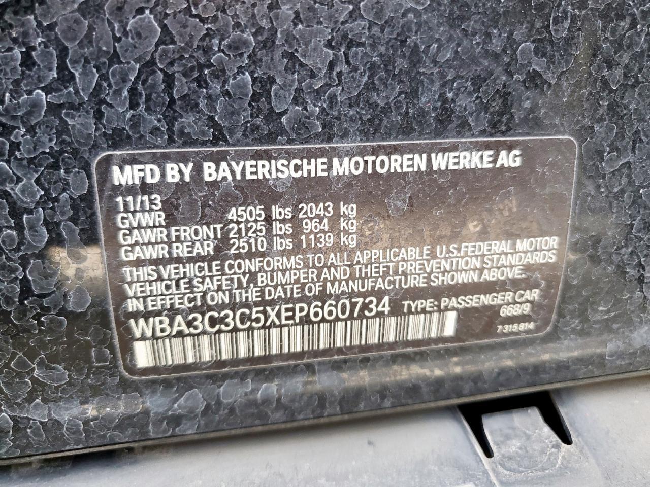 2014 BMW 3 SERIES