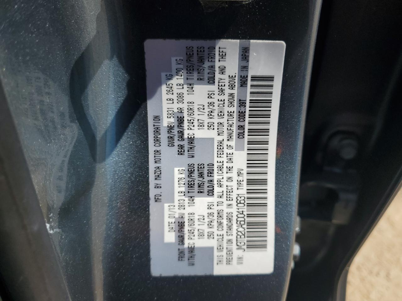 2013 MAZDA CX-9