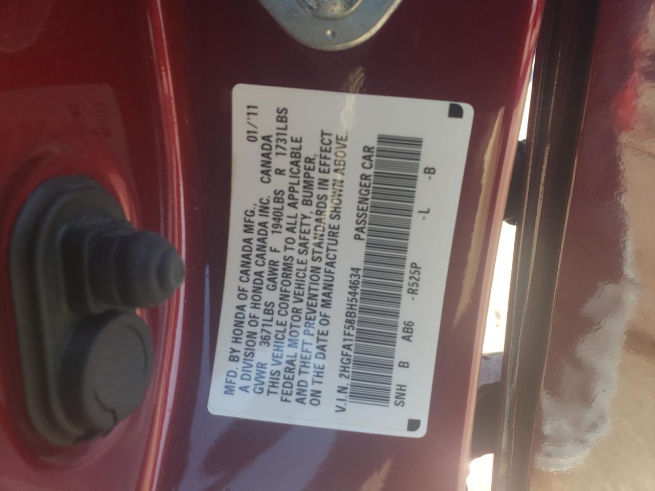 2011 HONDA CIVIC
